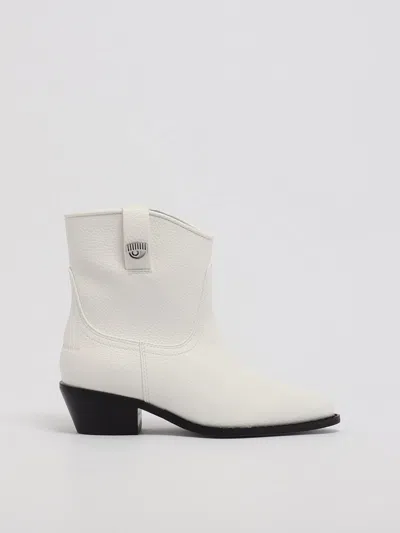 Chiara Ferragni Kids' Cf Texan Boot Boots In Bianco