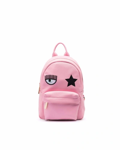 Chiara Ferragni Collection Pink Backpack "eye Star"