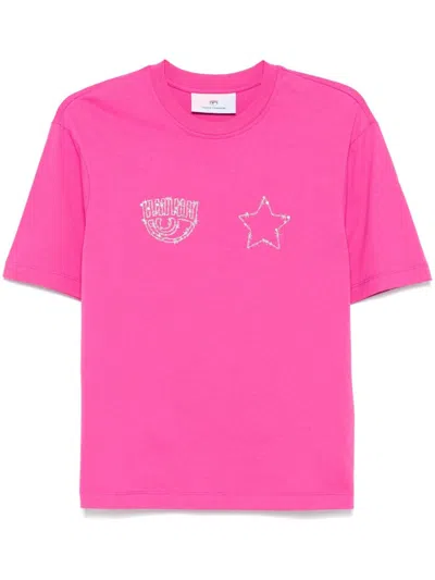 Chiara Ferragni Cotton T-shirt In Violett
