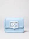 Chiara Ferragni Crossbody Bags  Woman In Gnawed Blue