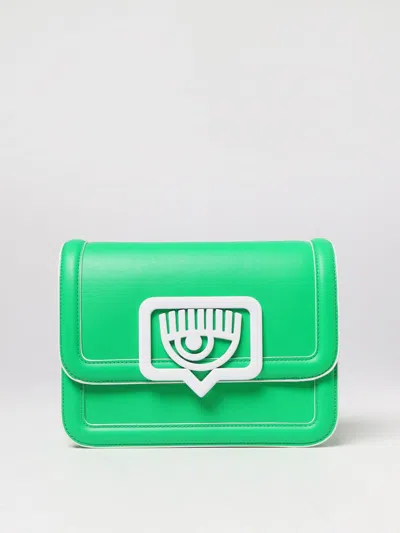 Chiara Ferragni Crossbody Bags  Woman Color Green