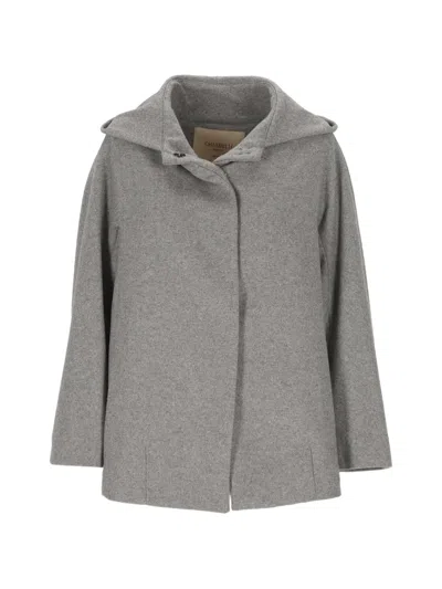 Chiara Ferragni Dayana Hooded Coat In Gray