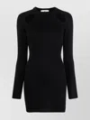 Chiara Ferragni Dress With Cut-out Design And Ribbed Cuffs In Black