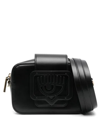 Chiara Ferragni Edge Eyelike Cross Body Bag In Black
