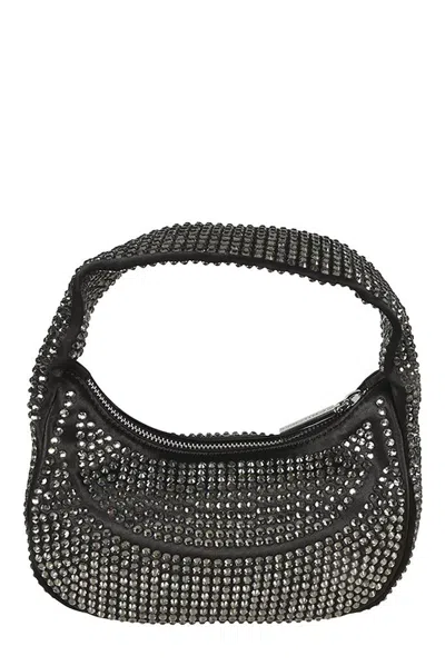 Chiara Ferragni Embellished Zip Shoulder Bag In Black