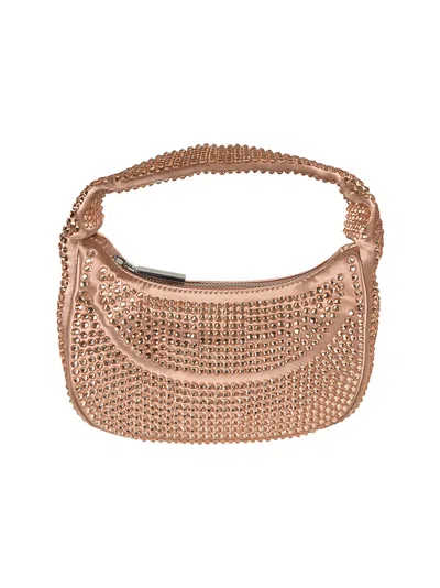 Chiara Ferragni Embellished Zip Shoulder Bag In Nude