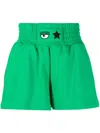 Chiara Ferragni Eye-like Motif Shorts In Grün