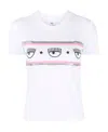 Chiara Ferragni Maxi Logomania Cotton T-shirt In White