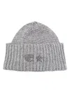 Chiara Ferragni Eye Star-embroidered Beanie In Grey