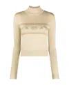 CHIARA FERRAGNI EYE STAR-JACQUARD SWEATER