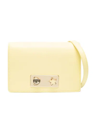 Chiara Ferragni Eye Star Lock Crossbody Bag In Nude