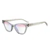 Chiara Ferragni Cf 7019/bb Kb7 Women's Blue-light Blocking Glasses - Transparent Grey Frame In Transparent