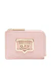 Chiara Ferragni Eyelike-buckle Wallet In Pink