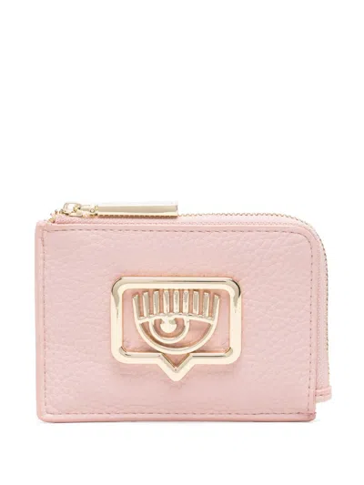 Chiara Ferragni Eyelike-buckle Wallet In Pink