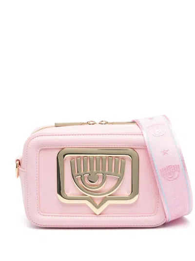 Chiara Ferragni Eyelike-plaque Cross Body Bag In Pink