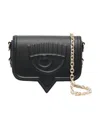 Chiara Ferragni Eyelike Crossbody Bag In Black