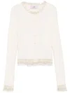 Chiara Ferragni Eyelike-intarsia Cardigan In White