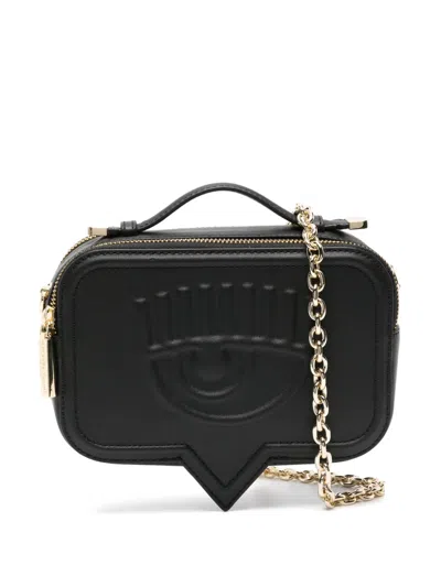 CHIARA FERRAGNI EYELIKE LOGO-EMBOSSED CROSSBODY BAG