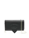 Chiara Ferragni Eyelike-motif Clutch Bag In Black