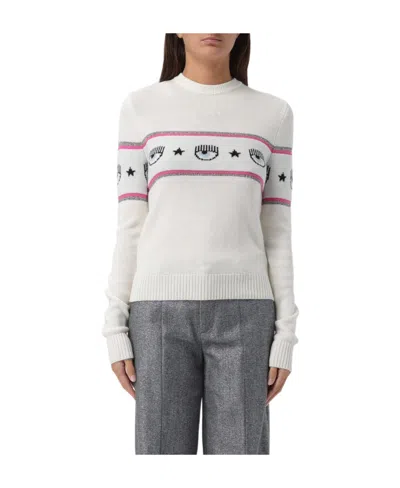 Chiara Ferragni Pullover  Damen Farbe Yellow Cream In White
