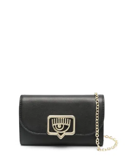 Chiara Ferragni Eyelike-motif Cross Body Bag In Black