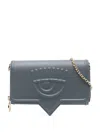 Chiara Ferragni Eyelike-motif Cross Body Bag In Grey