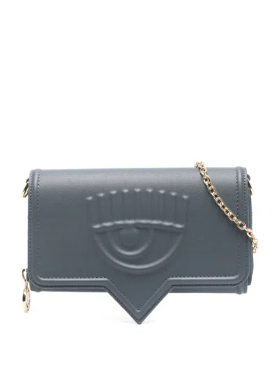 Chiara Ferragni Eyelike-motif Cross Body Bag In Grey