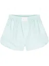 Chiara Ferragni Metallic-shorts Mit Eyelike-motiv In Blau