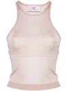 Chiara Ferragni Eyelike-motif Metallic Sleeveless Top In Pink