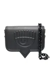 Chiara Ferragni Eyelike-motif Shoulder Bag In Black