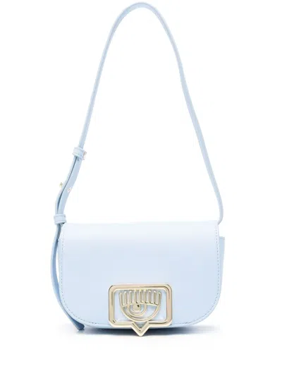 Chiara Ferragni Eyelike-motif Shoulder Bag In Blue
