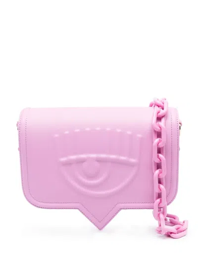 Chiara Ferragni Eyelike-motif Shoulder Bag In Purple