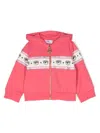 Chiara Ferragni Eyelike-motif Stretch-cotton Hoodie In Pink