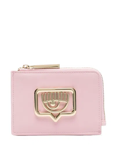 Chiara Ferragni Eyelike-motif Wallet In Pink