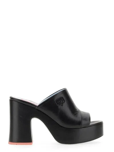 Chiara Ferragni Eyelike Sandal In Black