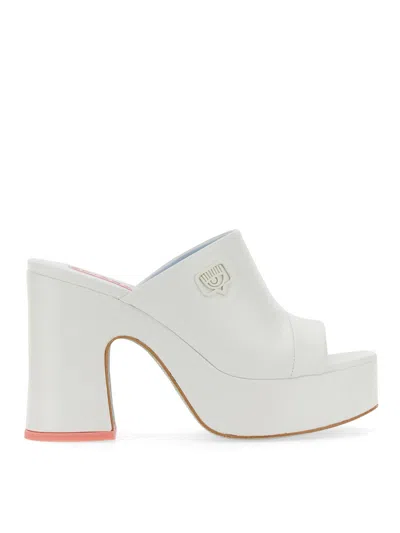 Chiara Ferragni Eyelike Sandal In White