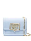 Chiara Ferragni Eyelike-plaque Shoulder Bag In Blue