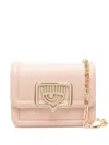Chiara Ferragni Eyelike-plaque Shoulder Bag In Neutrals