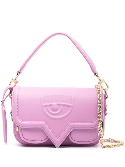 Chiara Ferragni Eyelike Tonal Shoulder Bag In Purple