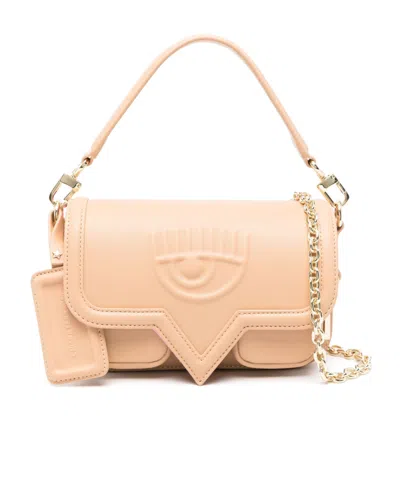 Chiara Ferragni Eyelike Tote Bag In Neutrals