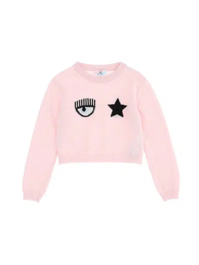 Chiara Ferragni Eyestar Pullover In Shirinking Violet