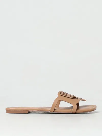 Chiara Ferragni Flat Sandals  Woman Color Camel