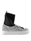 Chiara Ferragni Flirting High-top Sneakers In Silver