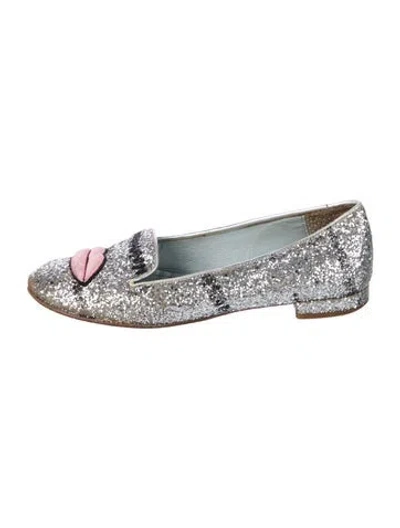 Pre-owned Chiara Ferragni Glitter Glitter Accents Loafers