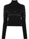 Chiara Ferragni Glitter-logo Jumper In Black