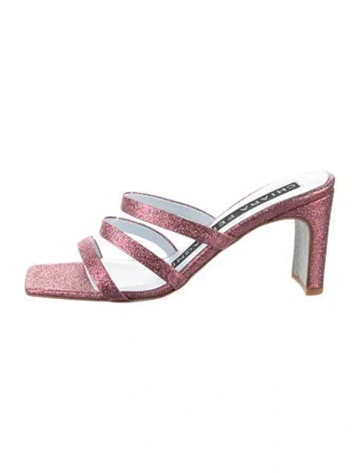 Pre-owned Chiara Ferragni Glitter Sandals W/ Tags In Pink