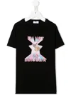 Chiara Ferragni Glitter Slogan T-shirt In Black
