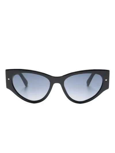 Chiara Ferragni Gradient-lenses Cat-eye Sunglasses In Black