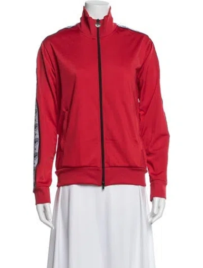 Pre-owned Chiara Ferragni Graphic Print Bomber Jacket In Red