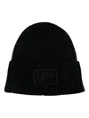 Chiara Ferragni Beanie Maxi Eyelike Embroidery Hat Accessories In Black